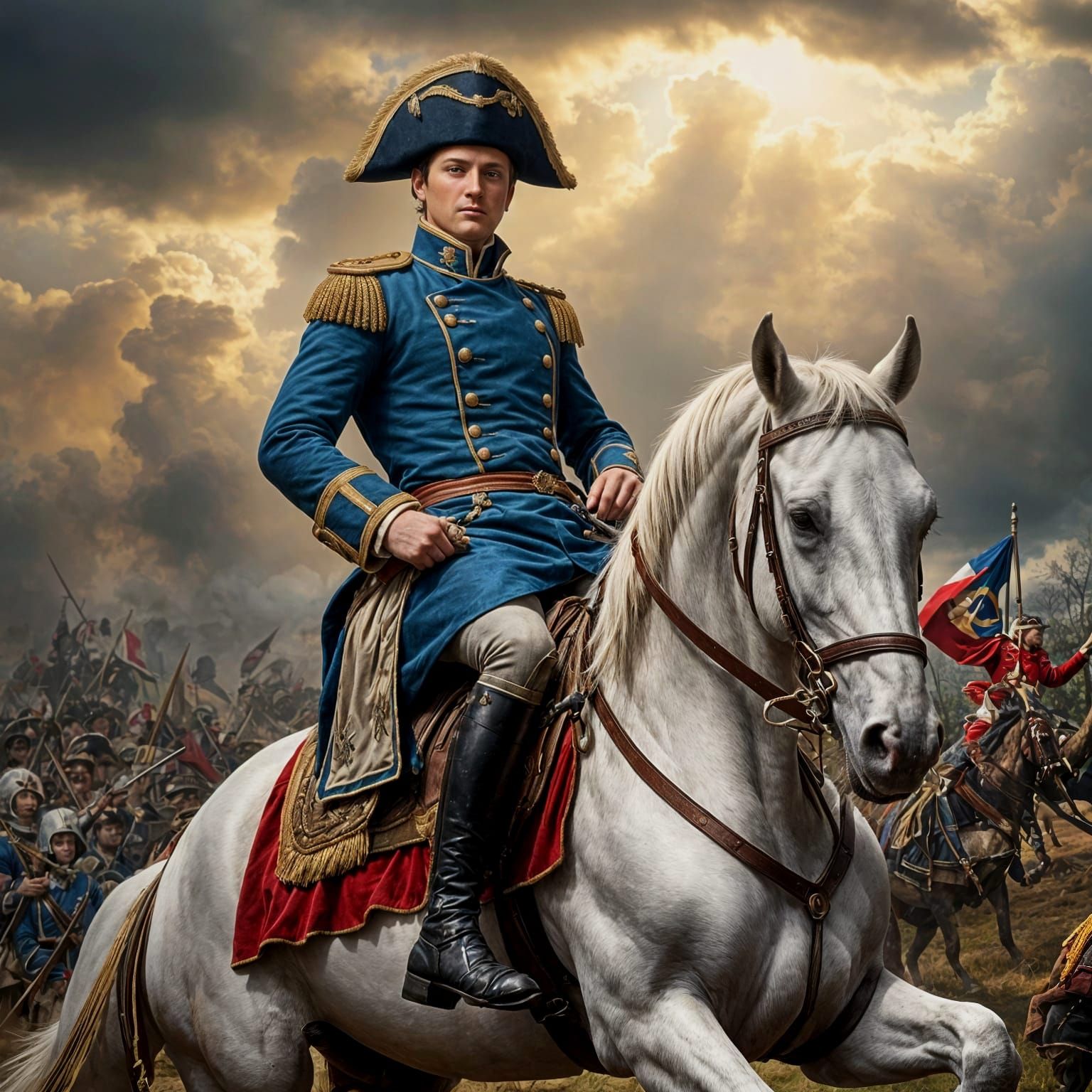 Napoleon Bonaparte in Epic 19th Century Military Style