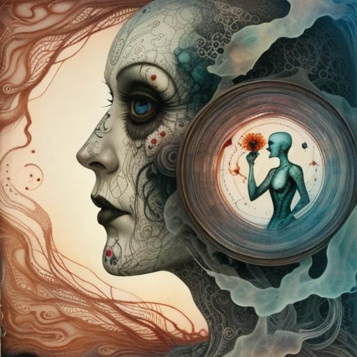 Surreal Male Portrait: Search for Inner Void