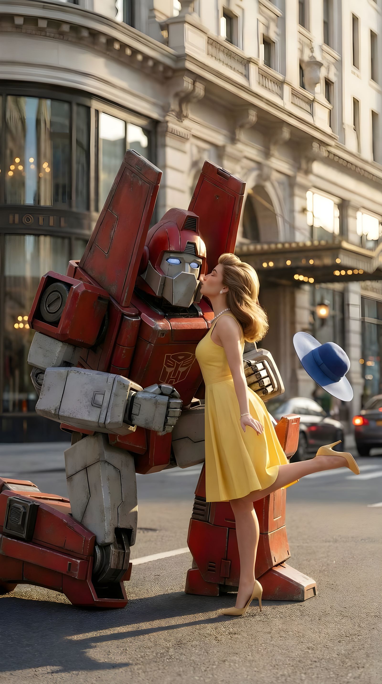 Autobot Powerglide Receives Affectionate Kiss From Astoria
