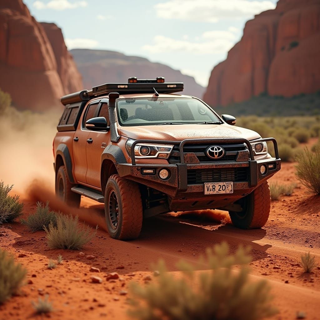 Toyota Hilux Outback Adventure in Gritty Automotive Style