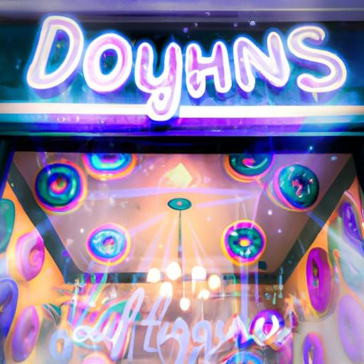 Magical Donut Shop with Fantasy Aura