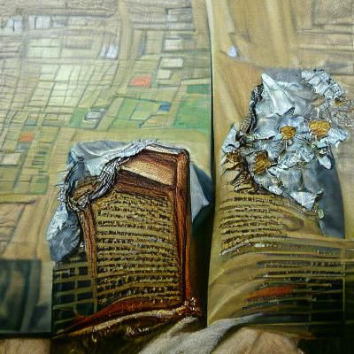 Contrasting Books in Detailed Painting