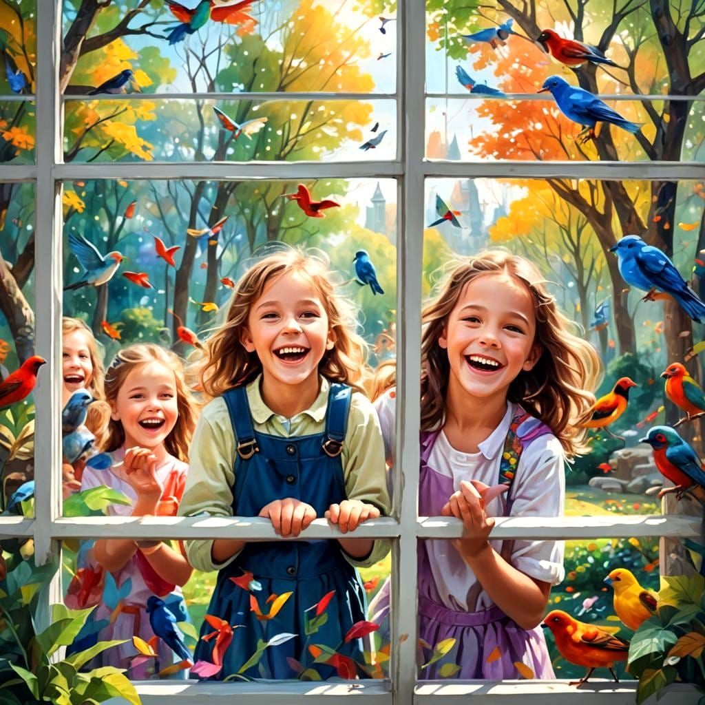Joyful Zoo Scene with Colorful Details