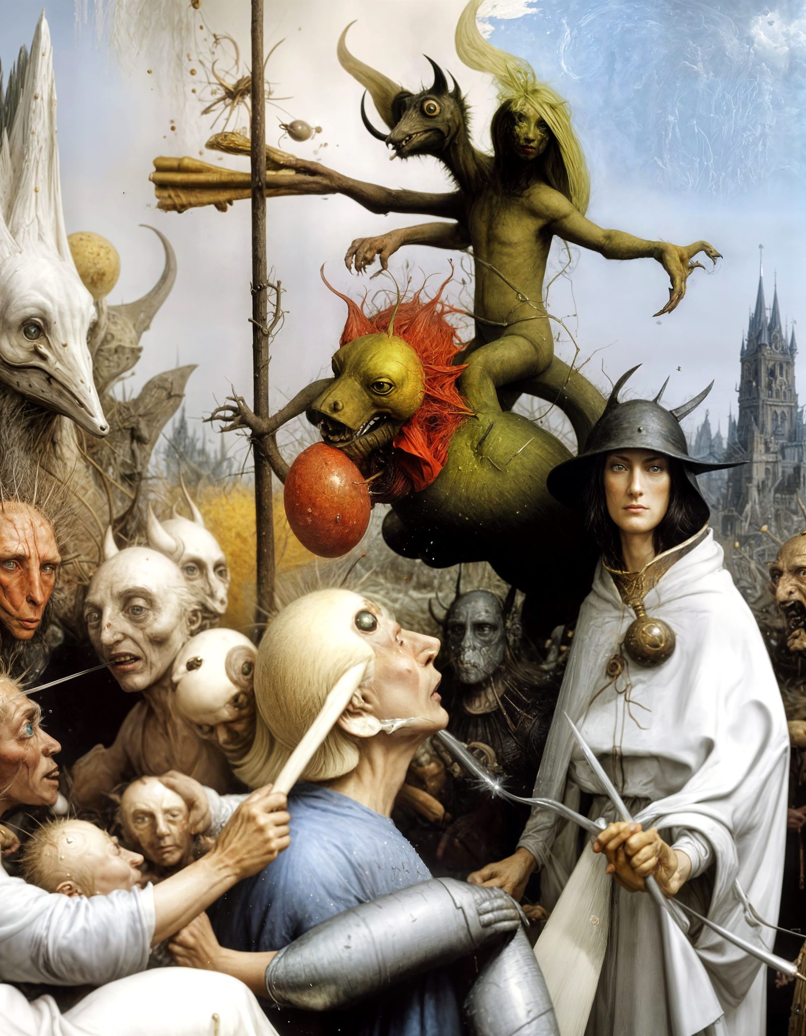 Fleeing the dastardly, corrupt Sheriff: in disguise...