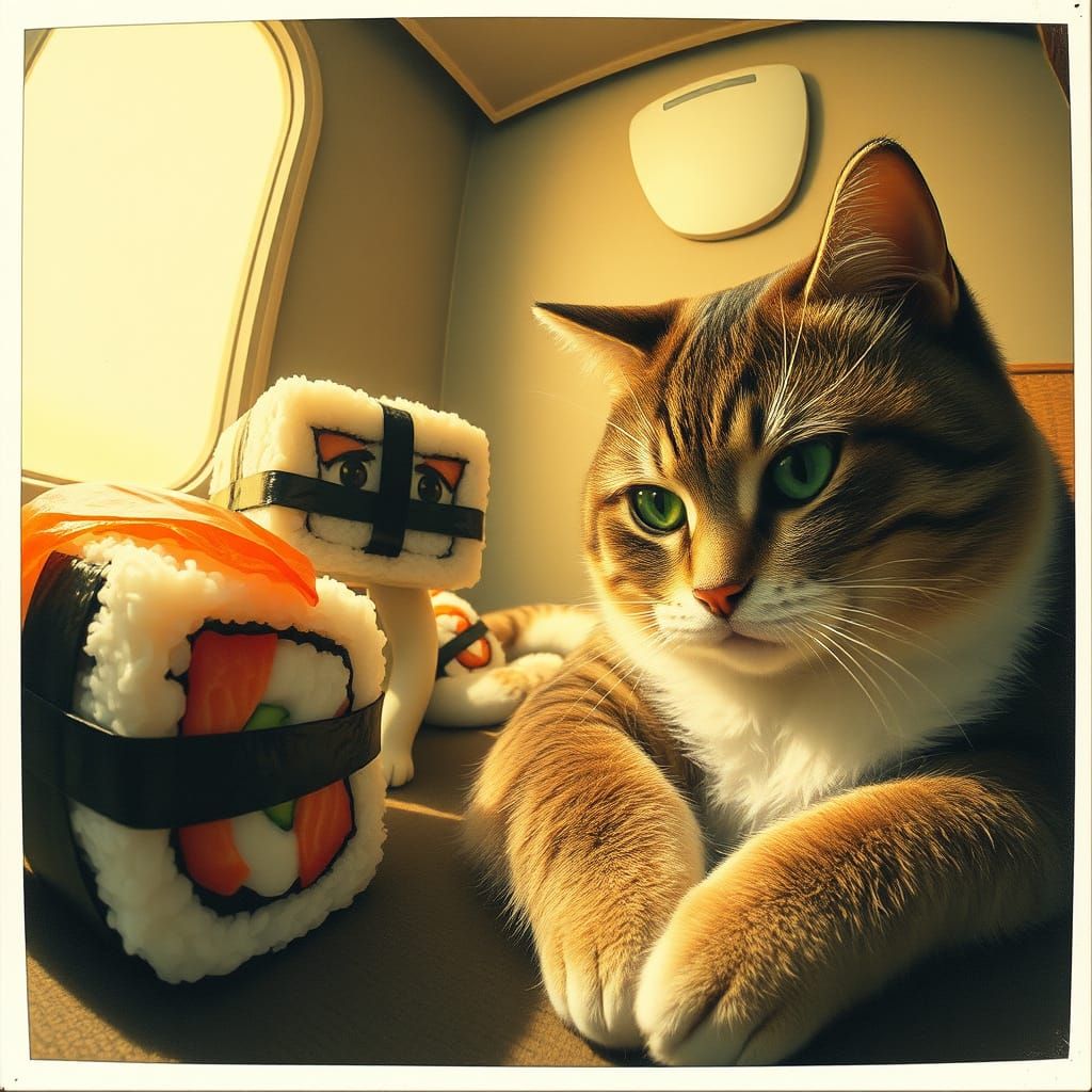 Sculptural Sushi Creatures in Alien Landscape