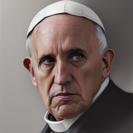 Detailed Portrait of Pope in Artgerm Style