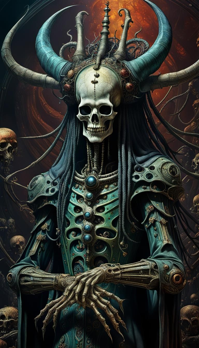Dark Fantasy Art Inspired by Bosch and Giger