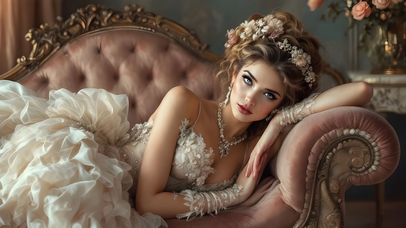 Elegant 19th Century Woman Portrait in Artistic Style