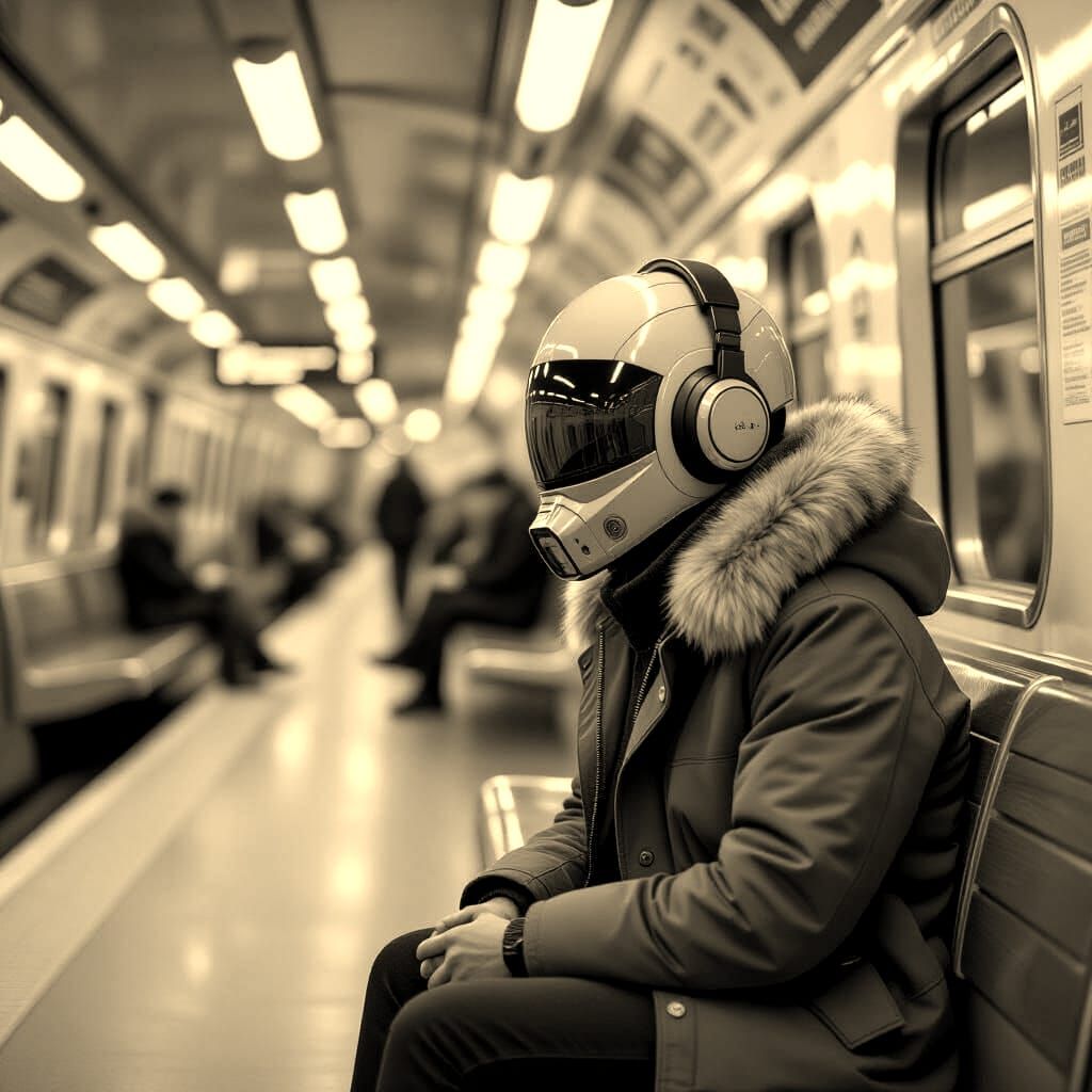 Pallas Cat Awaits Paris Metro in 8K