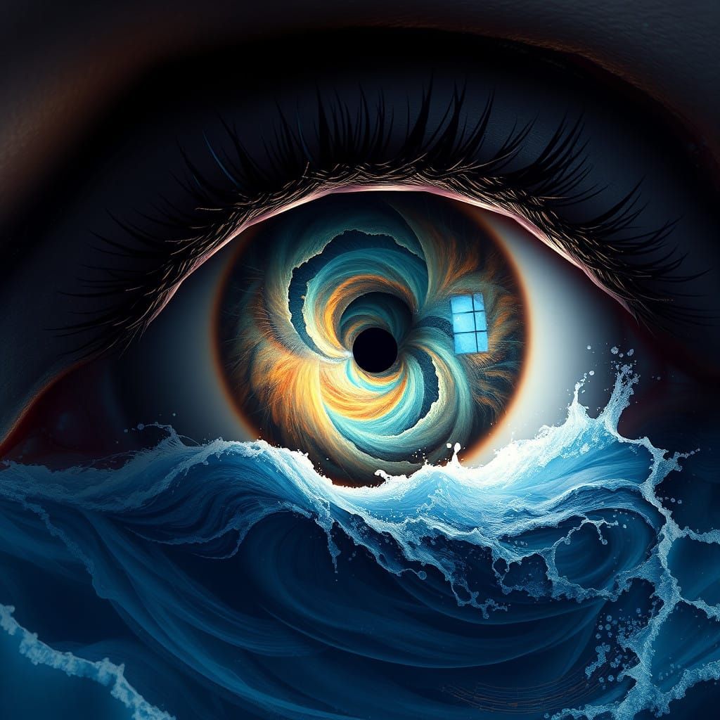 Eye of the Deep Blue Abyss