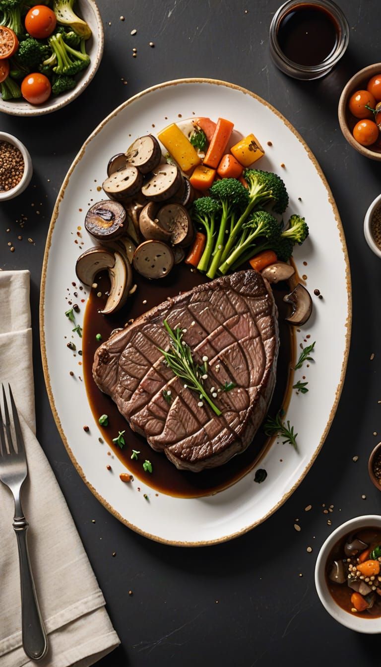 Breathtaking Fine-Dining Scene in 3D Anime Art Style