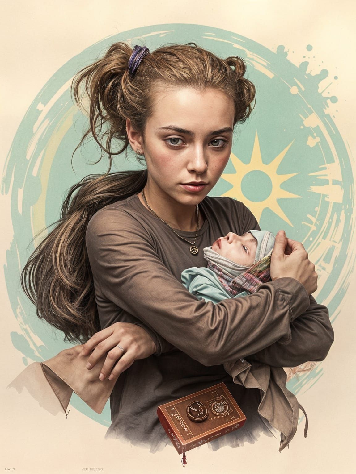 Surreal Landscape with Lost Stars and Summer Heat