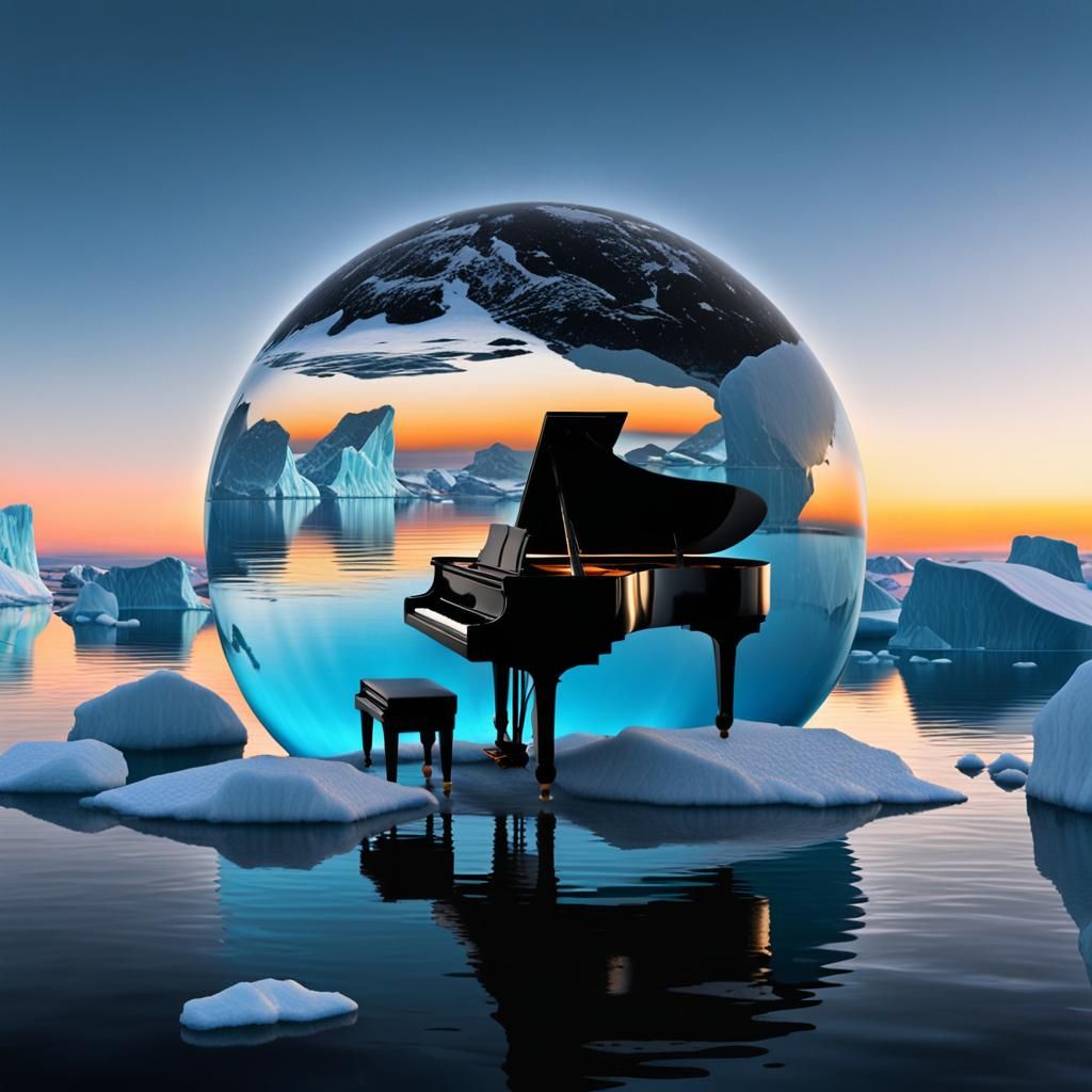 Arctic Pianists in Glass Spheres: A Study in Contrast