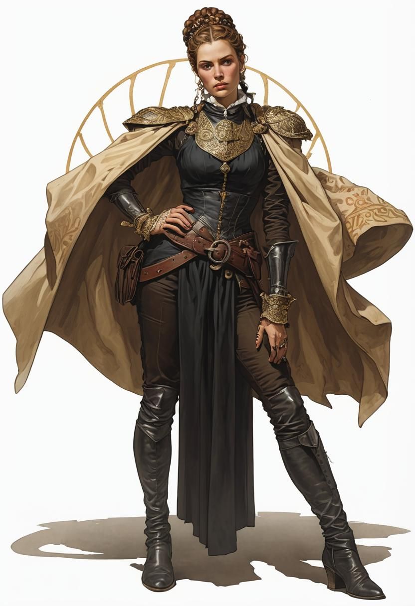 French Scoundrel Illustration in Fantasy Art Style