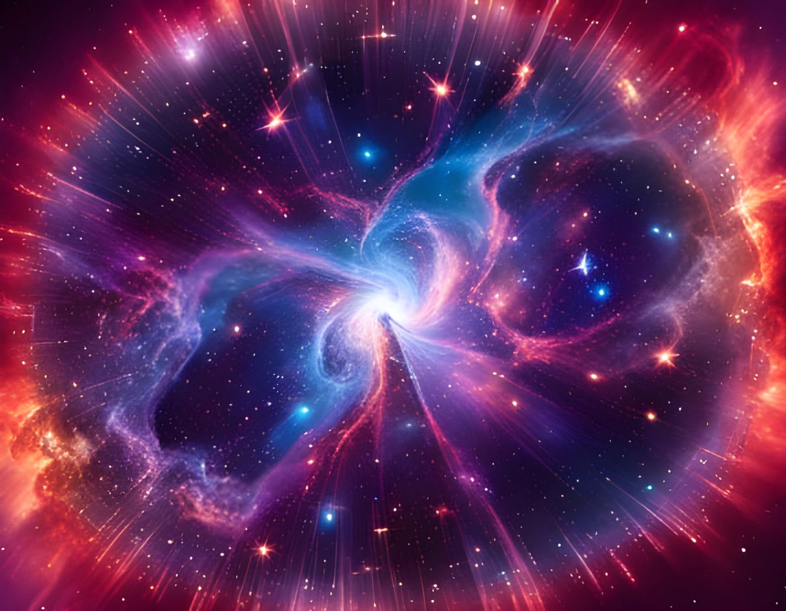 Epic Space Explosion of Galaxies and Nebula