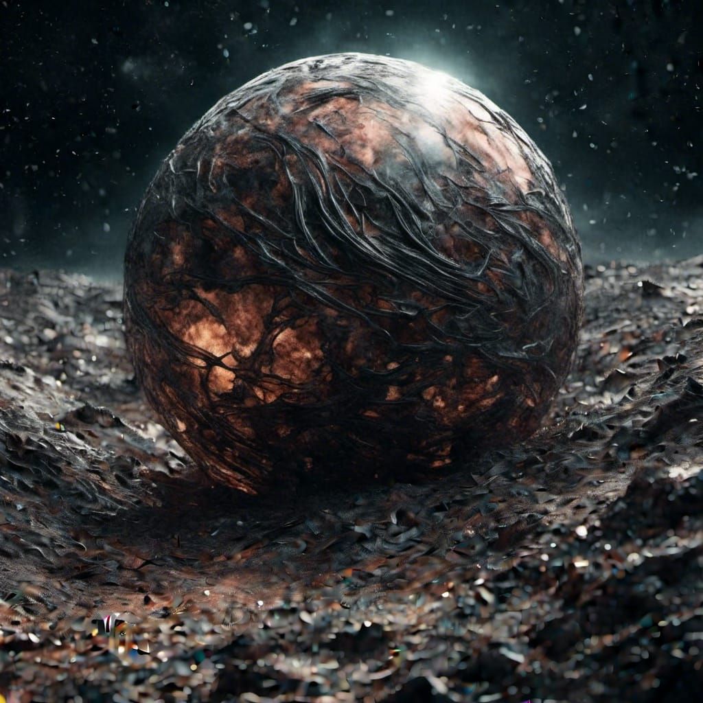 Alien on the Moon in Dark Shades