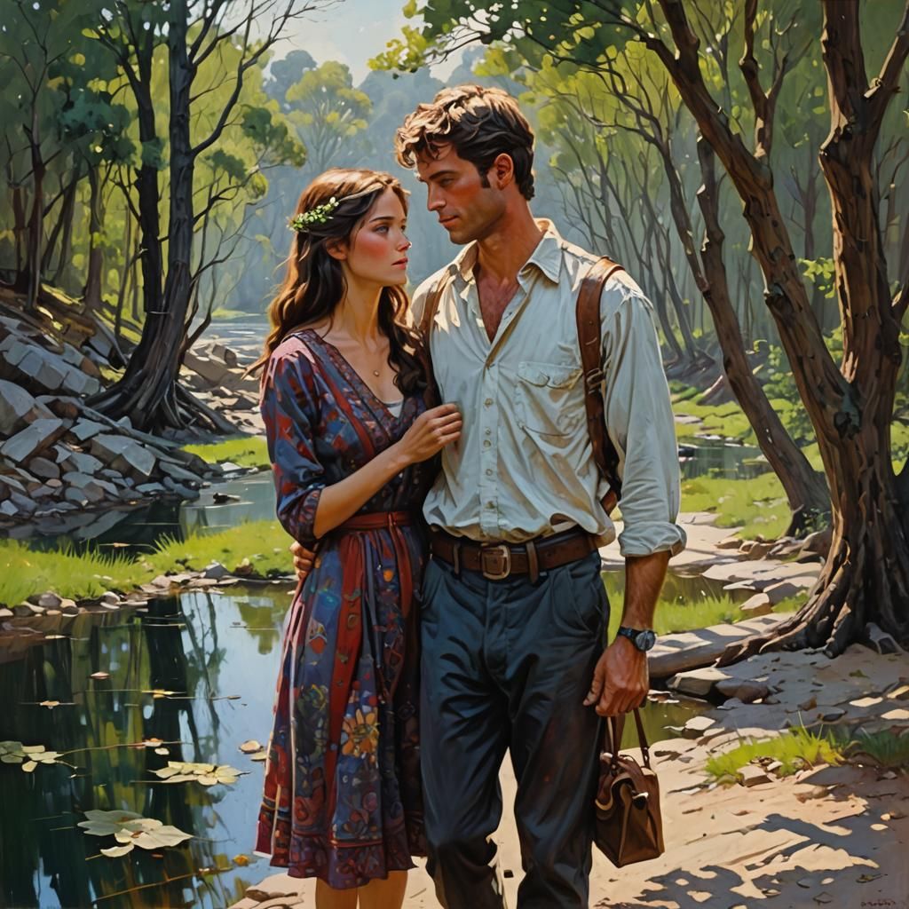 Incomplete Story: An Oil Painting by Gurney