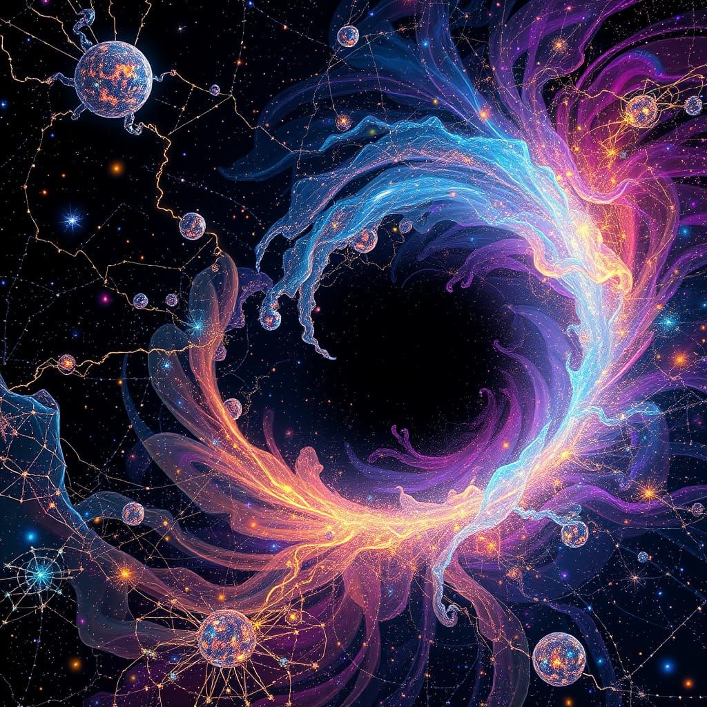 Ethereal Constellations Unite in Cosmic Tapestry