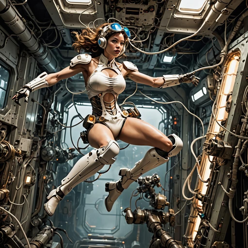 Zero-G Escape: Retro Sci-Fi Adventure