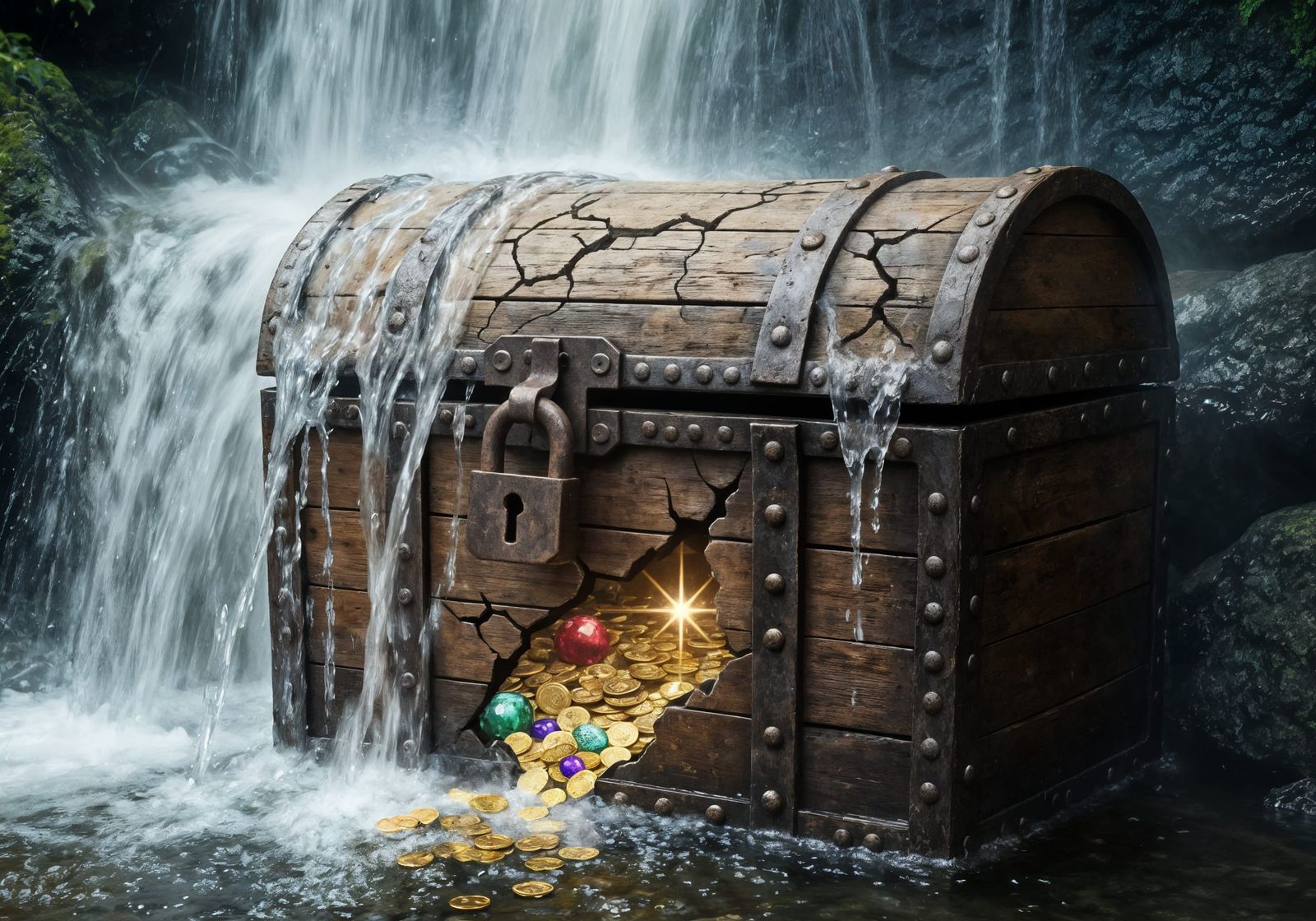 Mystical Waterfall Hides Ancient Treasure Chest