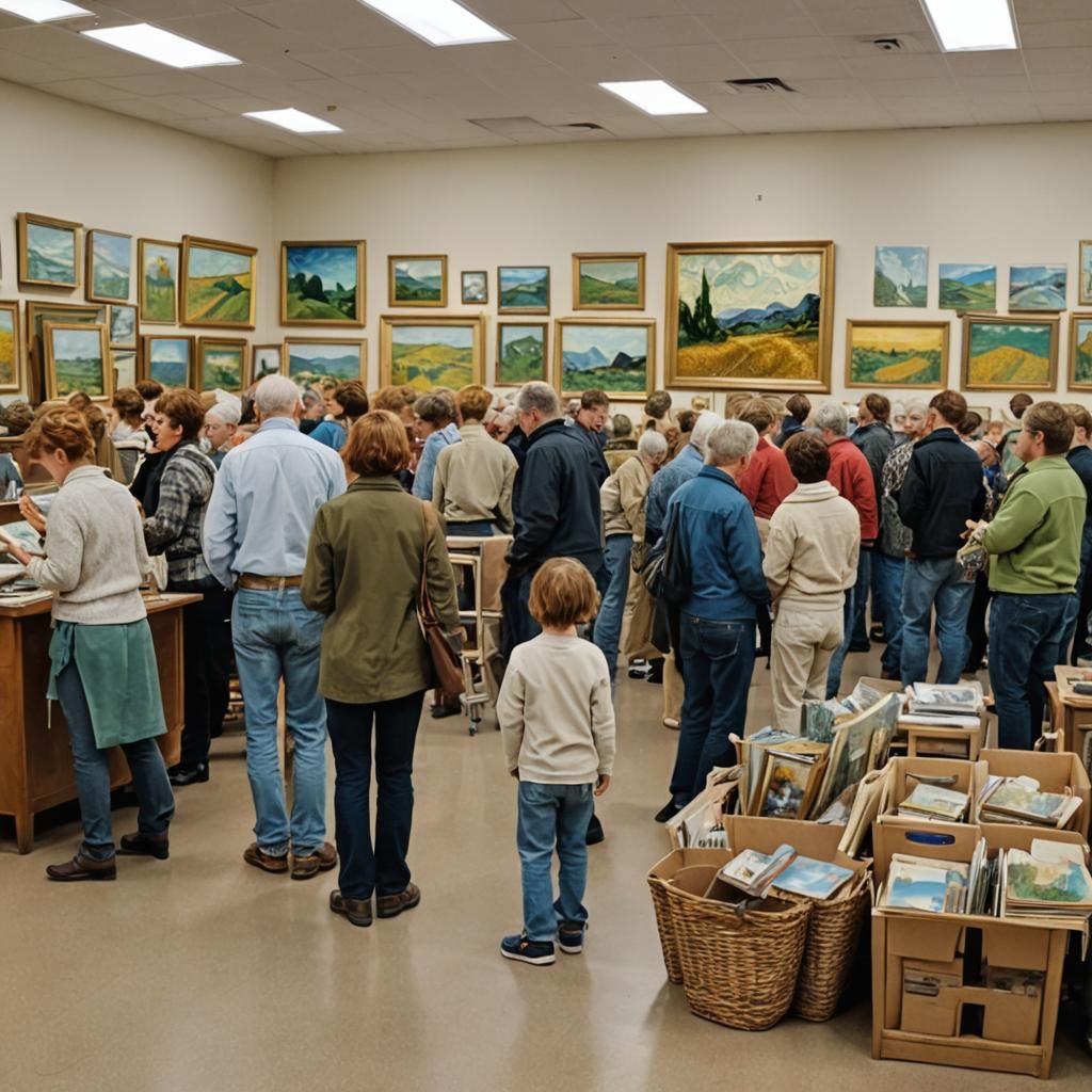 Thrift Store Patrons Find van Gogh Style Painting
