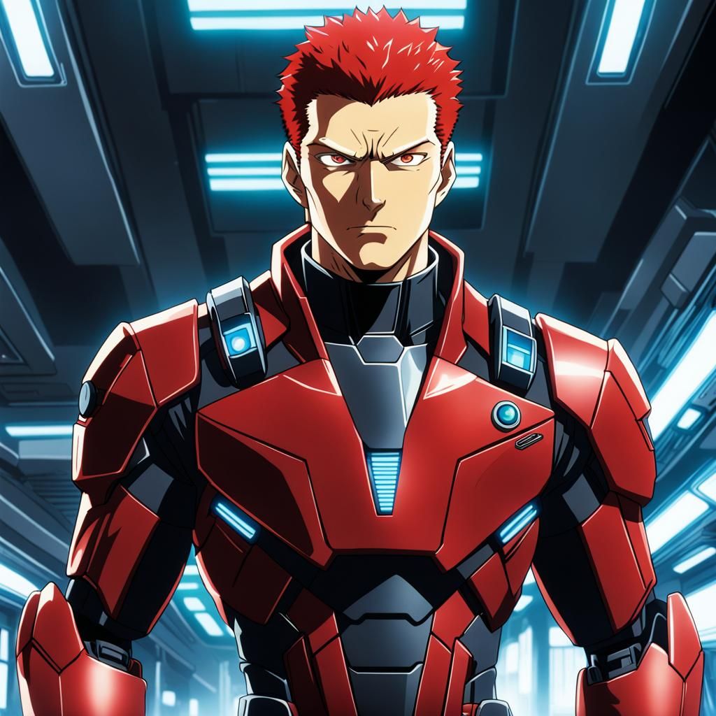 Sci-Fi Anime Agent Red