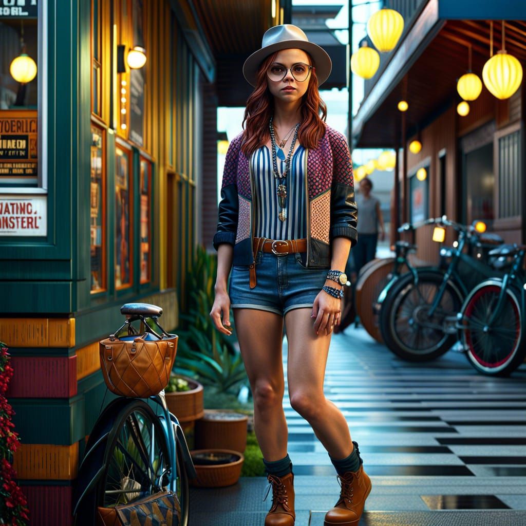 Christina Ricci hipster female