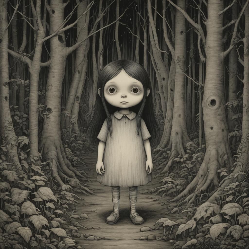 Grimdark Illustration Inspired by Masters of Horror