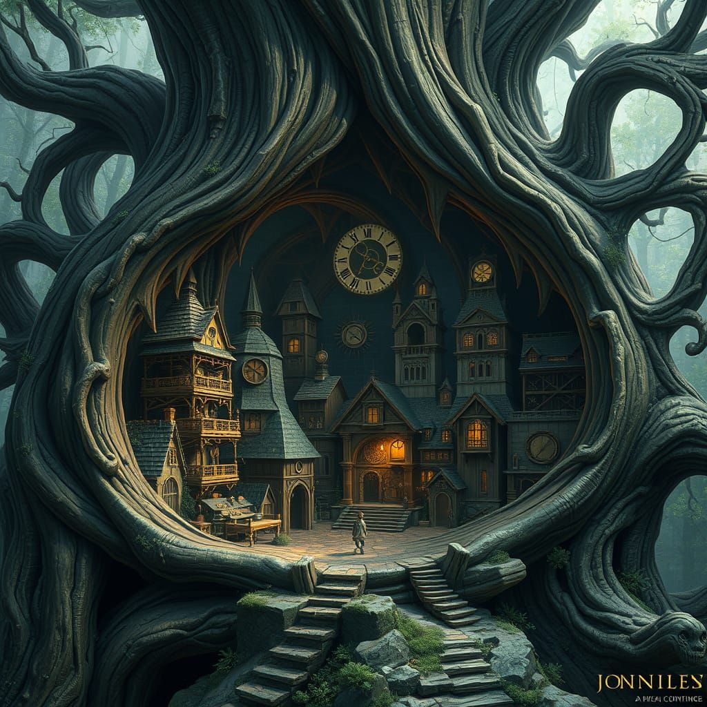 Clockwork City Hidden Inside Giant Tree