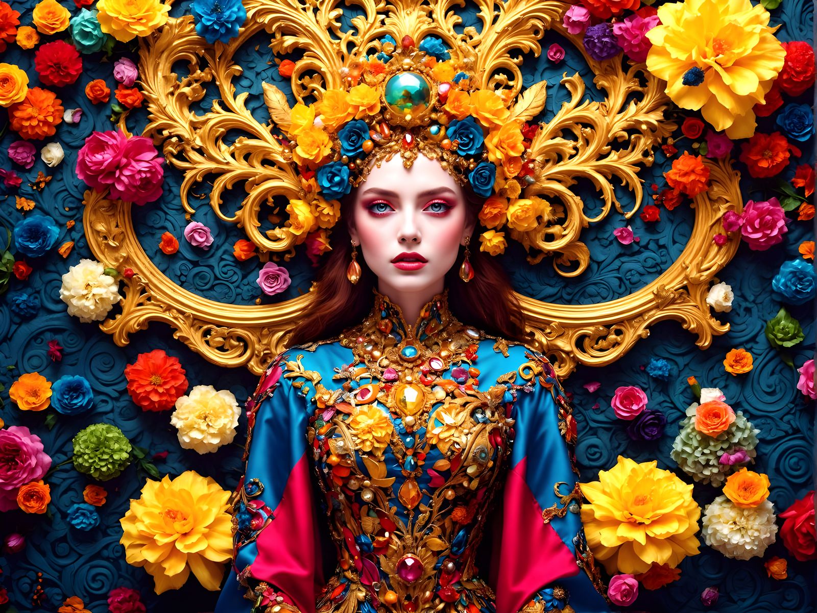 Colorful Surreal Human Figures in Alternate Universe