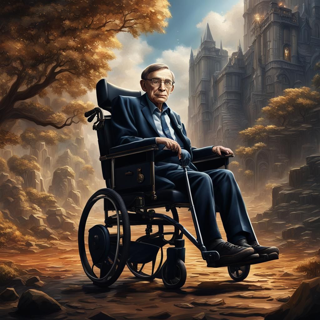 Elegant Young Man Portrait in Detailed Matte Painting