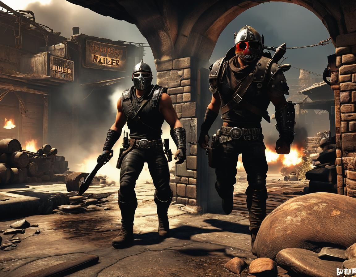 Post-Apocalyptic Raiders in Epic Fallout Style