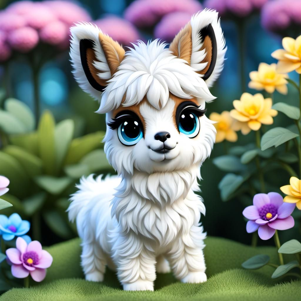 Chibi llama baby...so cute!