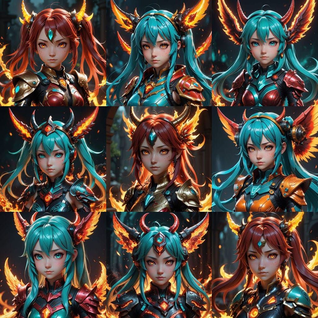 Chibi Hatsune Miku: Devil Fairy Princess in Armor