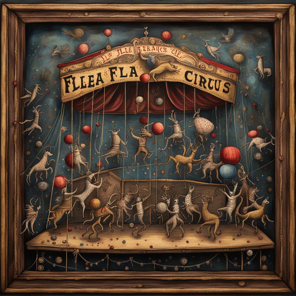 We found the ancient 'Fllea fla circus' box in the attic...w...