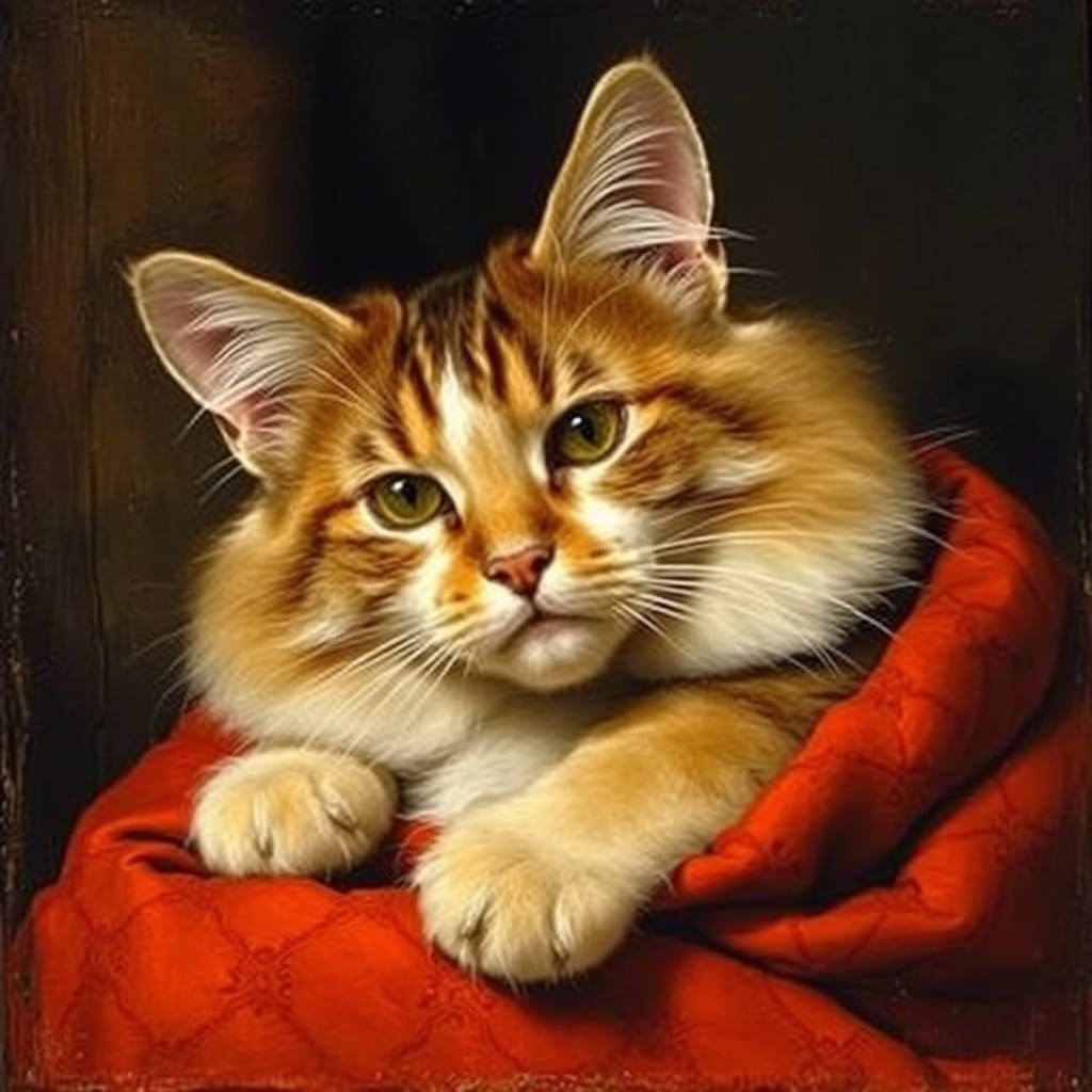 Feline Philosophy in a Renaissance Still Life