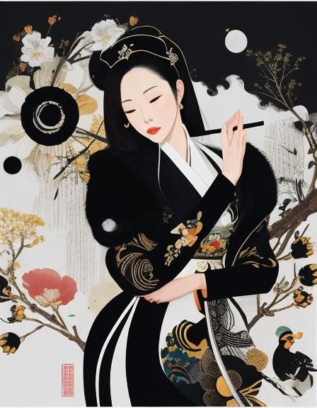 Woman in the Style of Wu Guanzhong