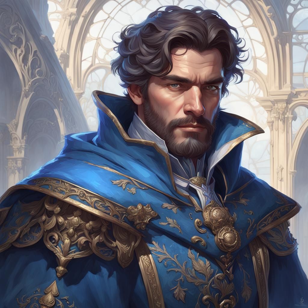 Dark Fantasy Female Noble in Hyperdetailed Portrait