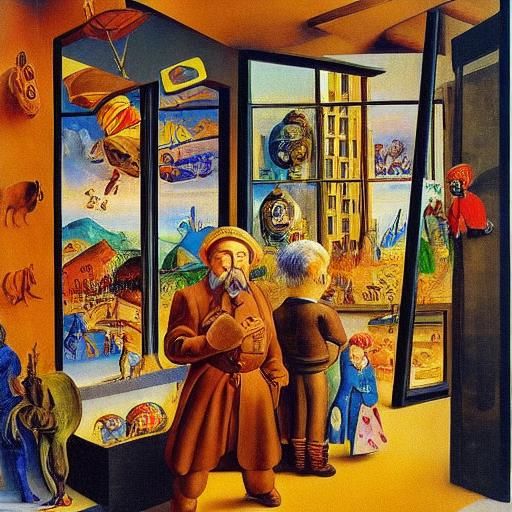 Surreal Toy Store Window Display