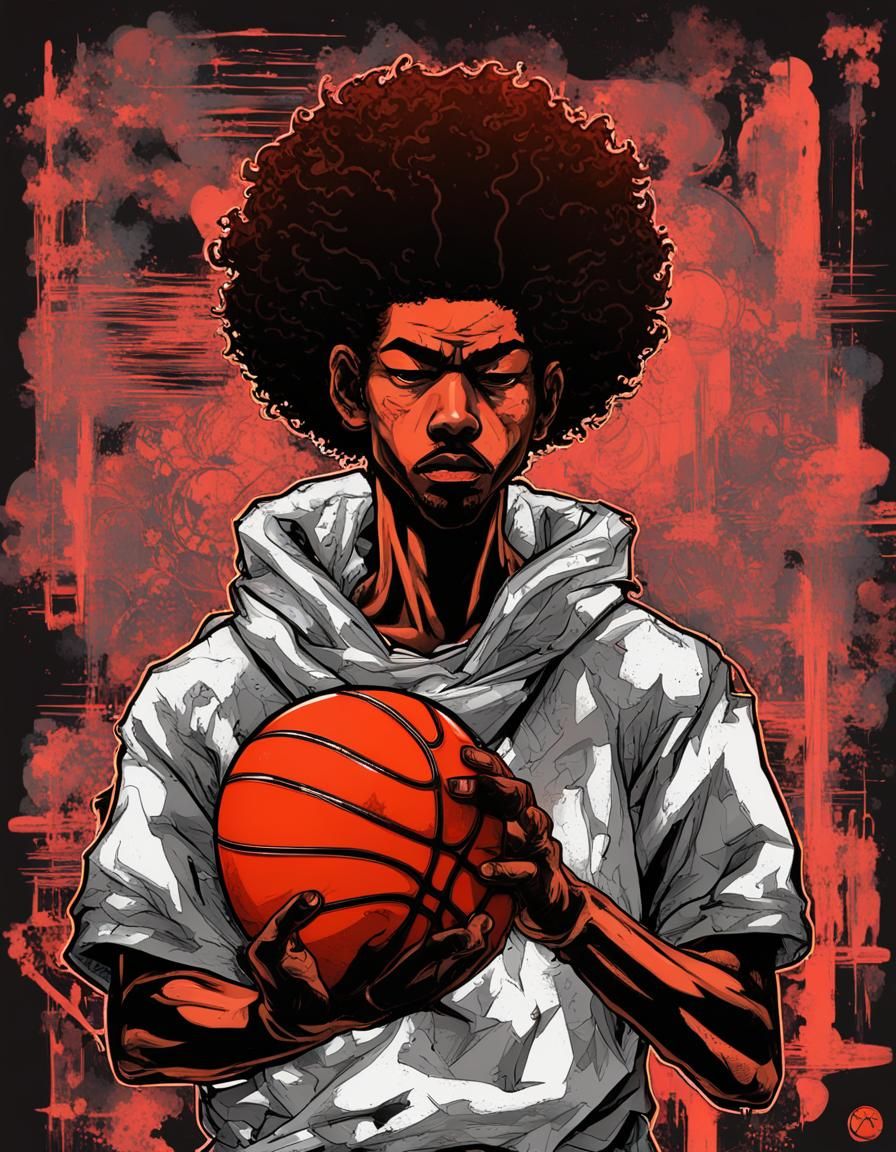 Afro Samurai Basketball in Feudal Japan by Okazaki