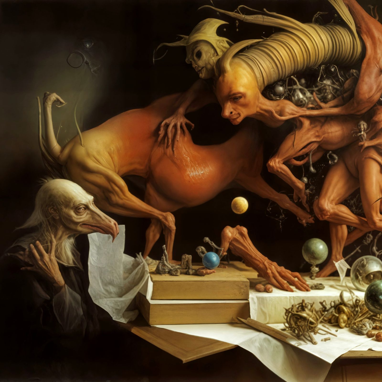 'Bickering'
"New look Worm! - last time you were a butterfly...