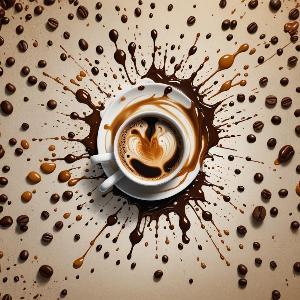 Cozy Coffee Brand Logo with Sleeping People