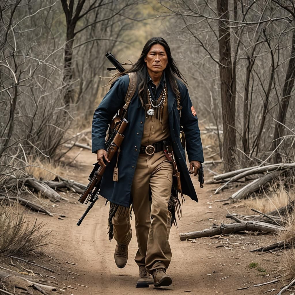 Native American FBI Fugitive Tracker at Crime Scene