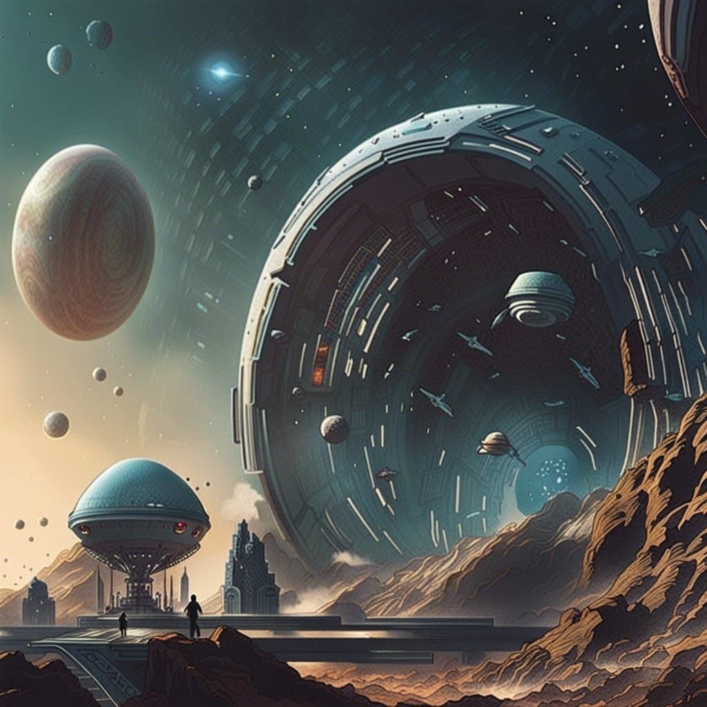 Evocative Science Fiction Scene