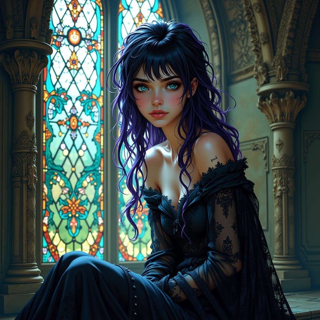 Gothic Whimsy in a Dreamlike Gothic Tower