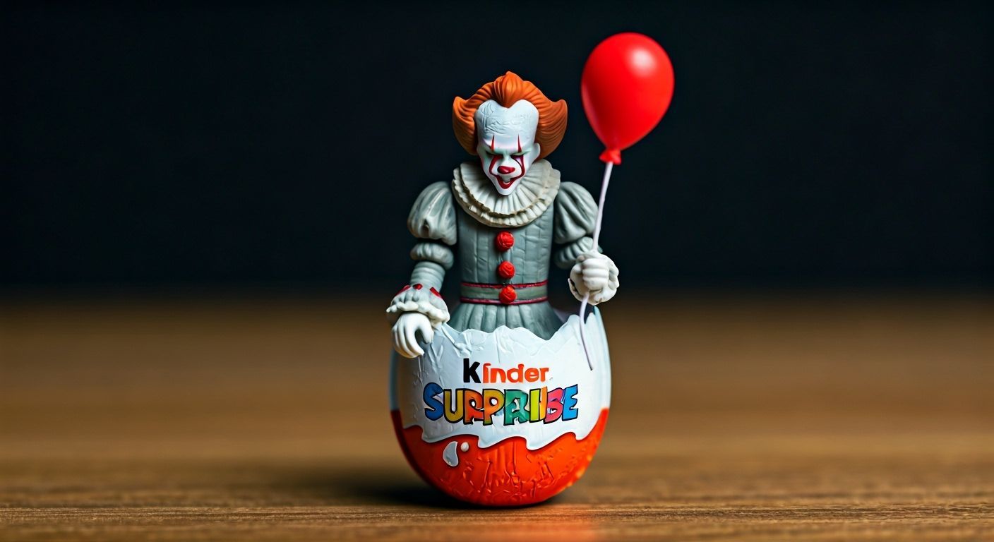 Pennywise Figurine Inside a Kinder Surprise Egg