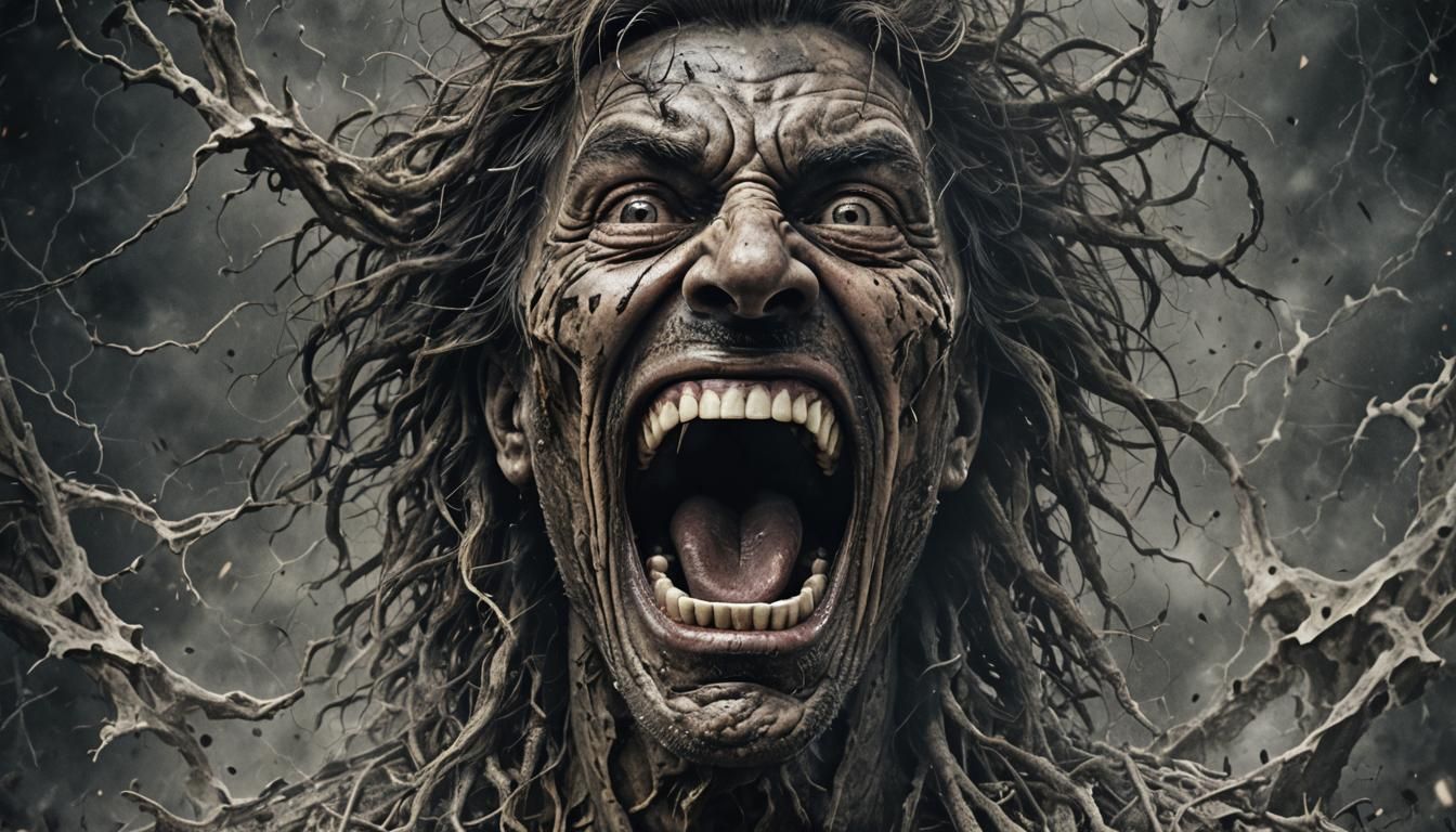 Screaming face blend to speaker