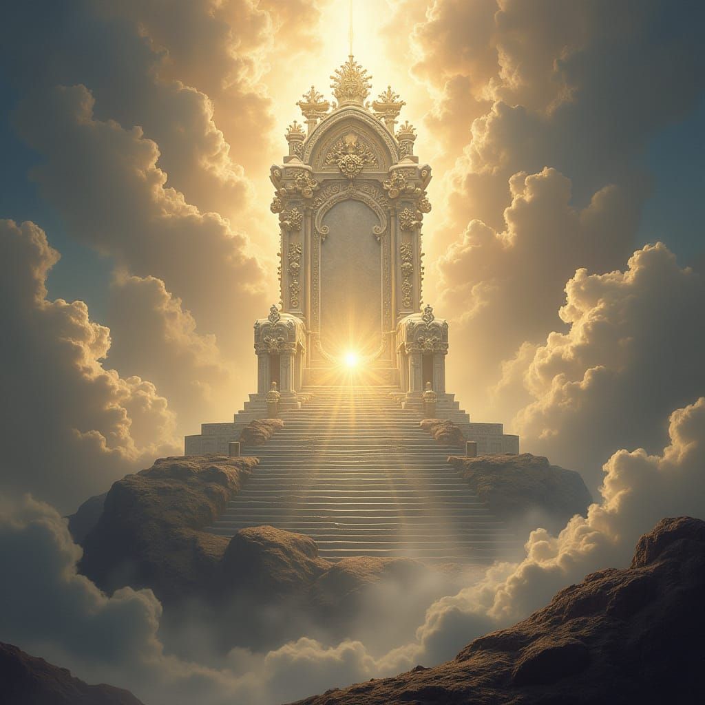 Divine Judgment Throne of God in Heavenly Realism