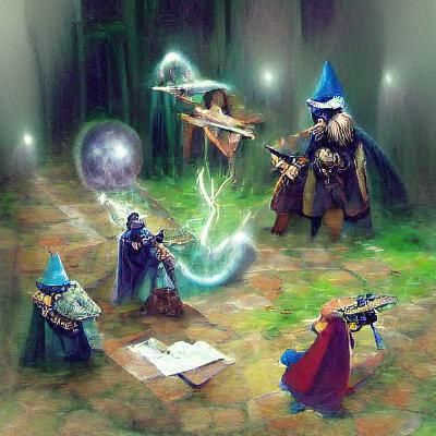 Fantasy Wizard RPG Art Illustration