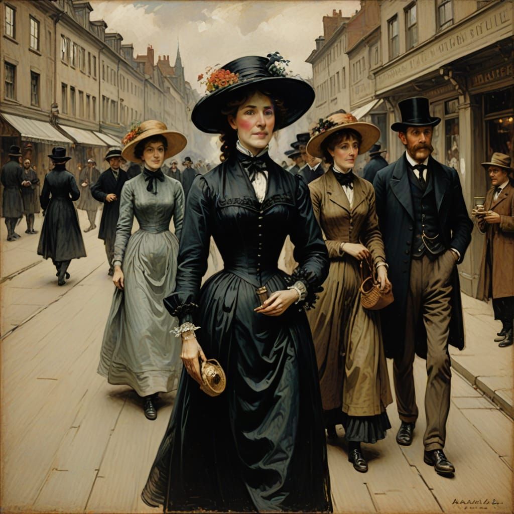 Tranquil Scene in Tonalist Style